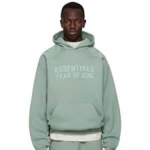 🔥NWT AUTHENTIC ESSENTIALS FEAR OF GOD HOODIE IN SYCAMORE - Size Small - Picture 2 of 10